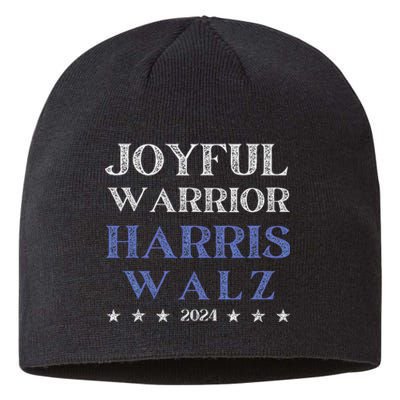 Joyful Warrior For Kamala Harris Tim Walz Waltz 2024 Sustainable Beanie