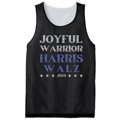 Joyful Warrior For Kamala Harris Tim Walz Waltz 2024 Mesh Reversible Basketball Jersey Tank