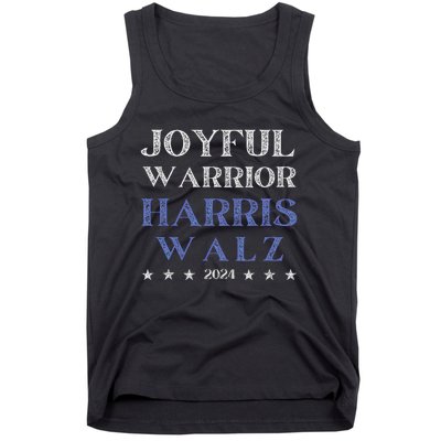 Joyful Warrior For Kamala Harris Tim Walz Waltz 2024 Tank Top