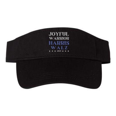 Joyful Warrior For Kamala Harris Tim Walz Waltz 2024 Valucap Bio-Washed Visor