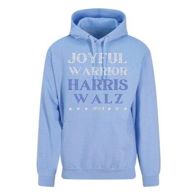 Joyful Warrior For Kamala Harris Tim Walz Waltz 2024 Unisex Surf Hoodie