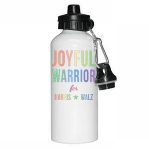 Joyful Warrior For Kamala Harris Tim Walz 2024 Aluminum Water Bottle