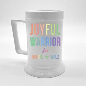 Joyful Warrior For Kamala Harris Tim Walz 2024 Beer Stein