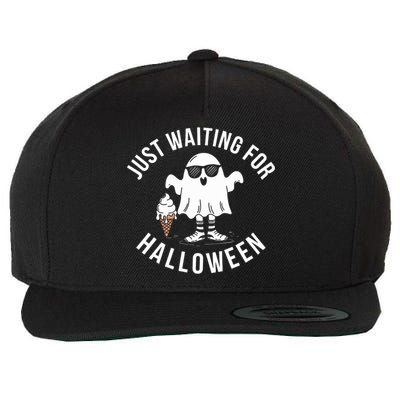 Just Waiting For Halloween Gift Wool Snapback Cap