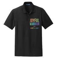 Joyful Warrior For Kamala Harris Tim Walz 2024 Dry Zone Grid Polo