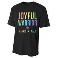 Joyful Warrior For Kamala Harris Tim Walz 2024 Performance Sprint T-Shirt