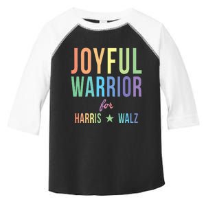 Joyful Warrior For Kamala Harris Tim Walz 2024 Toddler Fine Jersey T-Shirt