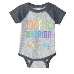 Joyful Warrior For Kamala Harris Tim Walz 2024 Infant Baby Jersey Bodysuit