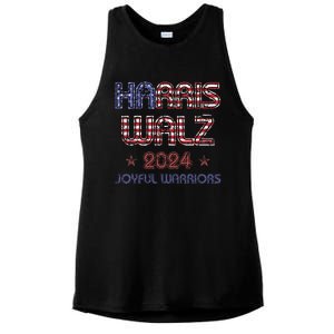 Joyful Warrior For Kamala Harris Tim Walz 2024 Ladies PosiCharge Tri-Blend Wicking Tank