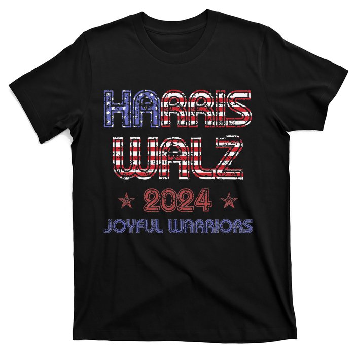 Joyful Warrior For Kamala Harris Tim Walz 2024 T-Shirt