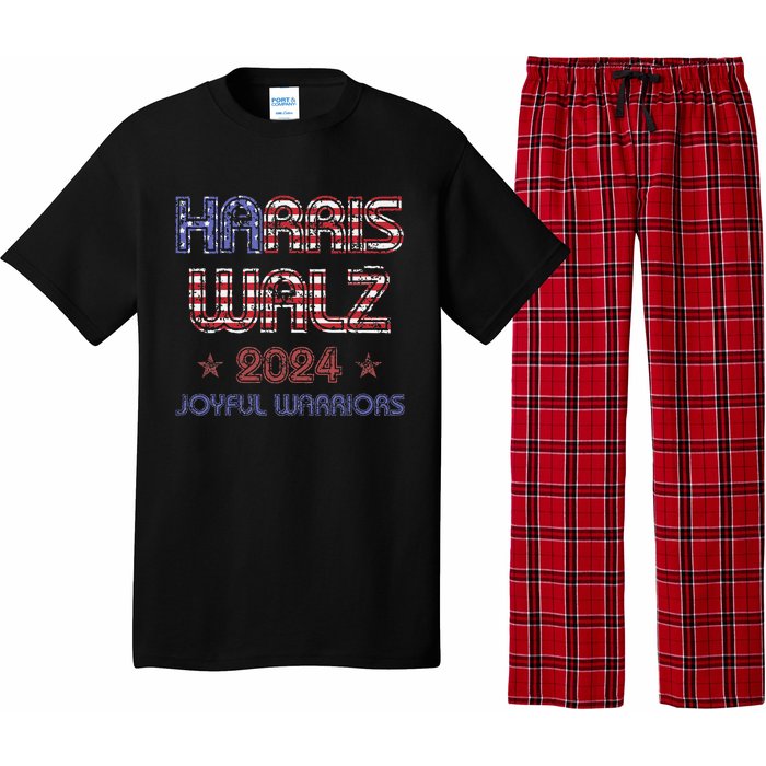 Joyful Warrior For Kamala Harris Tim Walz 2024 Pajama Set