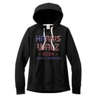 Joyful Warrior For Kamala Harris Tim Walz 2024 Women's Fleece Hoodie