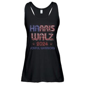 Joyful Warrior For Kamala Harris Tim Walz 2024 Ladies Essential Flowy Tank