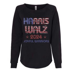 Joyful Warrior For Kamala Harris Tim Walz 2024 Womens California Wash Sweatshirt