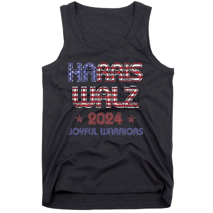 Joyful Warrior For Kamala Harris Tim Walz 2024 Tank Top