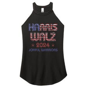 Joyful Warrior For Kamala Harris Tim Walz 2024 Women's Perfect Tri Rocker Tank