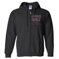 Joyful Warrior For Kamala Harris Tim Walz 2024 Full Zip Hoodie