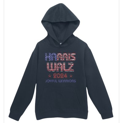 Joyful Warrior For Kamala Harris Tim Walz 2024 Urban Pullover Hoodie