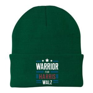 Joyful Warrior For Kamala Harris Tim Walz 2024 Knit Cap Winter Beanie