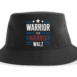 Joyful Warrior For Kamala Harris Tim Walz 2024 Sustainable Bucket Hat