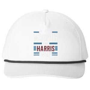 Joyful Warrior For Kamala Harris Tim Walz 2024 Snapback Five-Panel Rope Hat