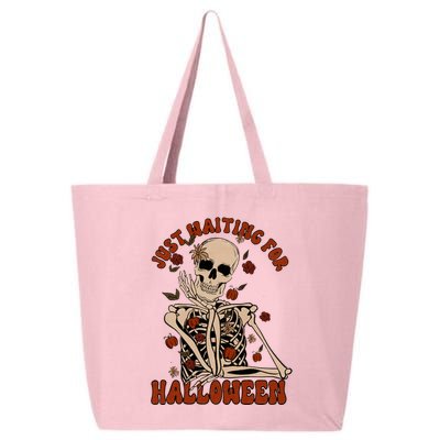 Just Waiting For Halloween Skeleton Fall Spooky 25L Jumbo Tote