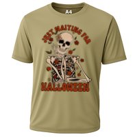 Just Waiting For Halloween Skeleton Fall Spooky Performance Shirt