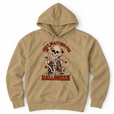 Just Waiting For Halloween Skeleton Fall Spooky Hoodie
