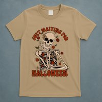 Just Waiting For Halloween Skeleton Fall Spooky T-Shirt