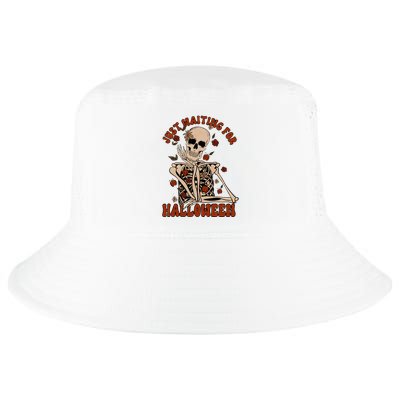 Just Waiting For Halloween Skeleton Fall Spooky Cool Comfort Performance Bucket Hat