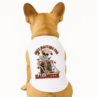 Just Waiting For Halloween Skeleton Fall Spooky Doggie Tank