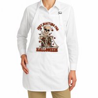 Just Waiting For Halloween Skeleton Fall Spooky Apron
