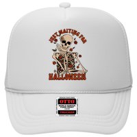 Just Waiting For Halloween Skeleton Fall Spooky Hat