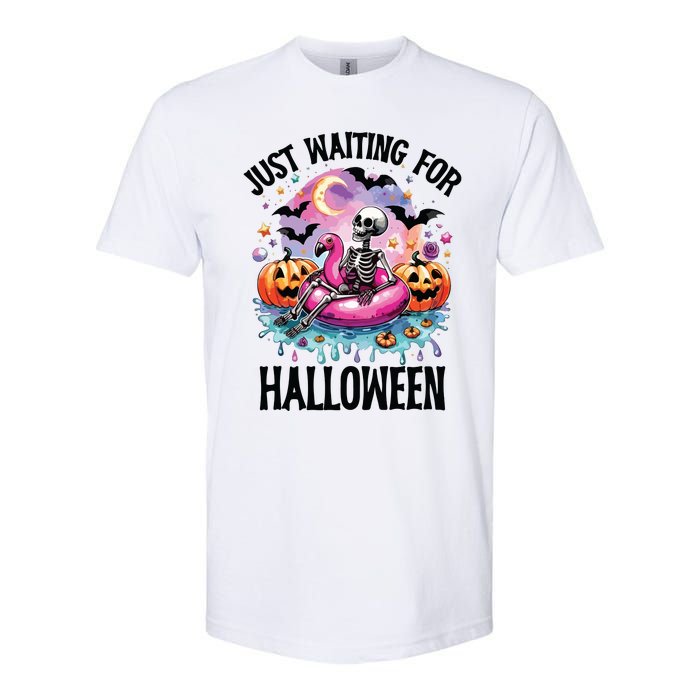 Just Waiting For Halloween Funny Halloween Softstyle CVC T-Shirt