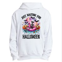 Just Waiting For Halloween Funny Halloween Urban Pullover Hoodie