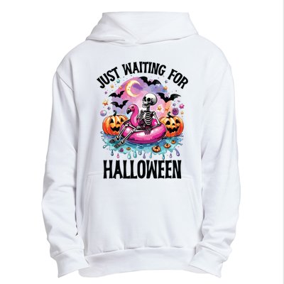 Just Waiting For Halloween Funny Halloween Urban Pullover Hoodie