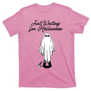 Just Waiting For Halloween Spooky Ghost Summer Halloween T-Shirt