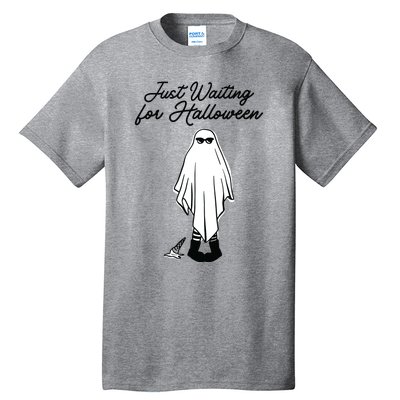 Just Waiting For Halloween Spooky Ghost Summer Halloween Tall T-Shirt