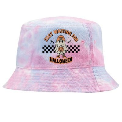 Just Waiting For Halloween Funny Ghost Ghoul Tie-Dyed Bucket Hat