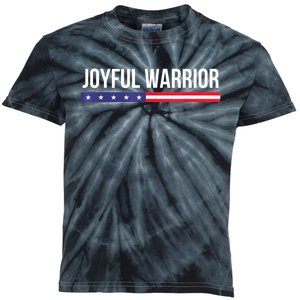 Joyful Warrior Funny Retro Inspired Quote Saying Gifts Kids Tie-Dye T-Shirt