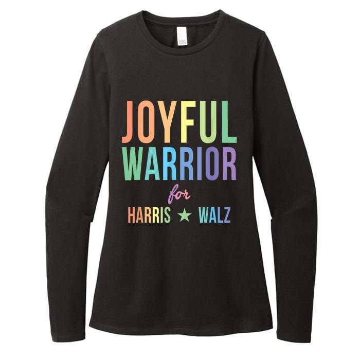 Joyful Warrior For Kamala Harris Tim Walz 2024 Womens CVC Long Sleeve Shirt