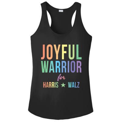 Joyful Warrior For Kamala Harris Tim Walz 2024 Ladies PosiCharge Competitor Racerback Tank