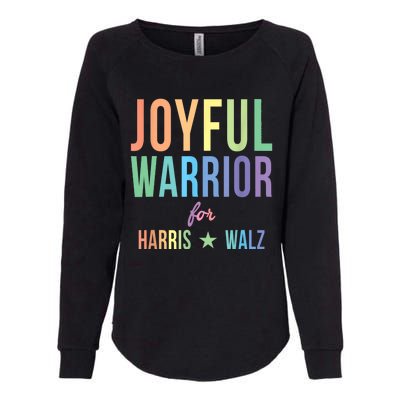 Joyful Warrior For Kamala Harris Tim Walz 2024 Womens California Wash Sweatshirt