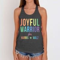 Joyful Warrior For Kamala Harris Tim Walz 2024 Women's Knotted Racerback Tank