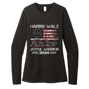 Joyful Warrior For Kamala Harris Tim Walz 2024 Womens CVC Long Sleeve Shirt