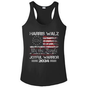 Joyful Warrior For Kamala Harris Tim Walz 2024 Ladies PosiCharge Competitor Racerback Tank