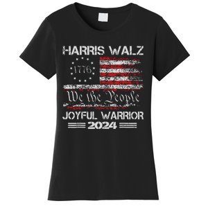 Joyful Warrior For Kamala Harris Tim Walz 2024 Women's T-Shirt