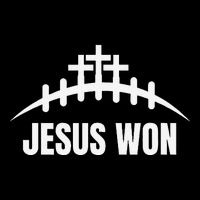 Jesus Won Football Crosses Salvation Testimony Christian Sweatshirt