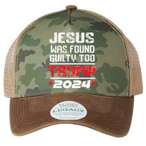 Jesus Was Found Guilty Too Take America Back Trump 2024 Legacy Tie Dye Trucker Hat