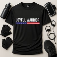 Joyful Warrior Funny Retro Inspired Quote Saying Gifts Cooling Performance Crew T-Shirt